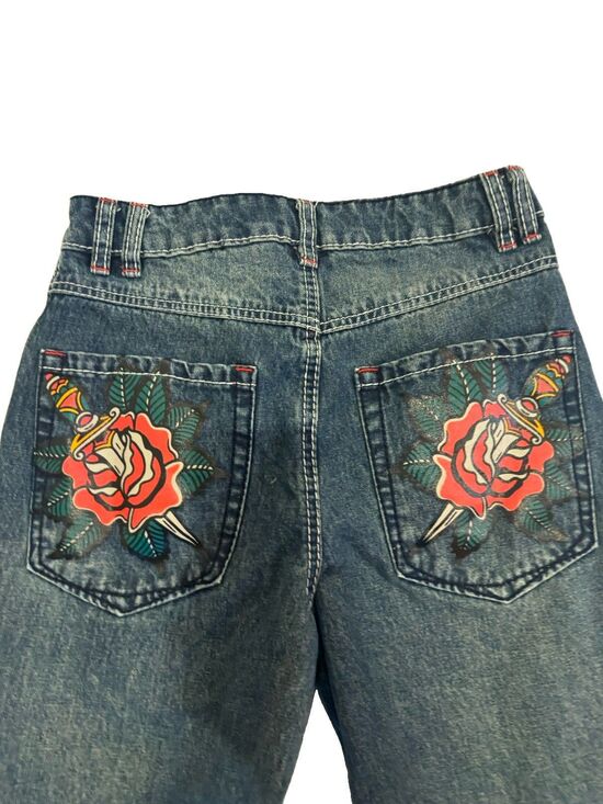 Ninth Hall Denim - Ninth Hall Idle Cougar Snake Denim Jeans Blue Size 0